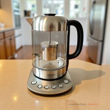 BEEM Teatime II Wasserkocher mit Teesieb, 1,7 L, 2200 W, Edelstahl-Glas