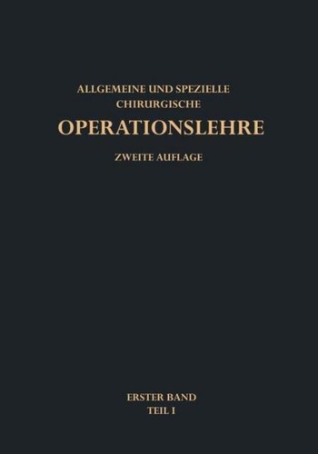 Allgemeine operationslehre - allgemeine,
