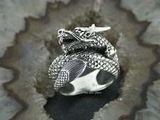 DRACHENRING  Silberring