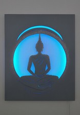 LED Bild Wandbild,Buddha,Wandleuchte,Dekoration,3D Bild mit Beleuchtung,Neu