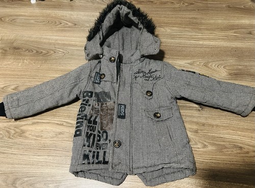 Dicke kinderjacke 130 grau - dicke,