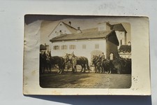 Ak Fotokarte Grafing b. München Festzug Pferde