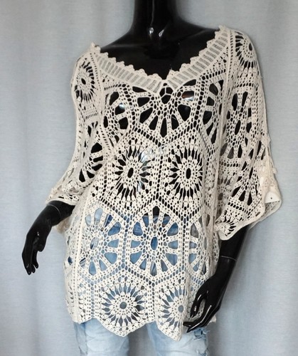Hippie pullover häkel boho - hippie,