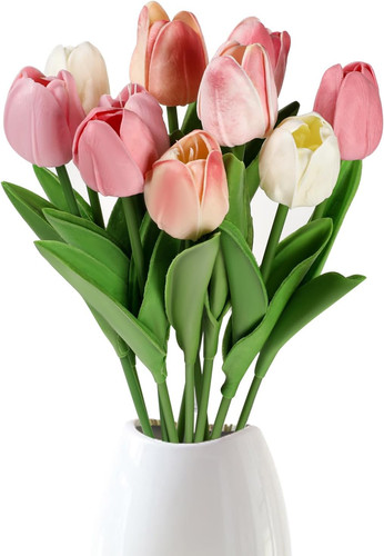 Tulpen künstlich wie echt - künstlich,