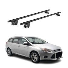 Dachträger Grundtäger für Ford Focus III IV 2011-2024 100kg Alu Schwarz 2x ABE