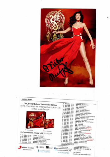 Andrea berg autogrammkarte - -,