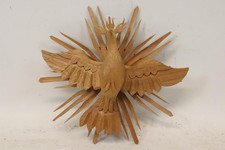 Heiliggeist Taube geschnitzte Holzfigur Südtirol Ahrntal 1950er Jahre (GV483)