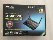 ASUS RT-AC51U AC750 WLAN Router Dual-Band 2,4 GHz/5 GHz Ethernet schwarz