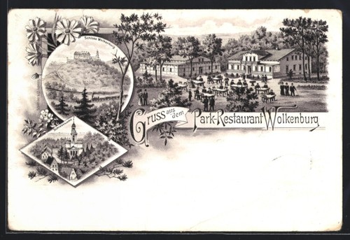 Lithographie wolkenburg - lithographie,