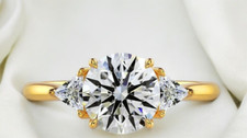 Verlobungsring 14k gelbgold - 14k, 2