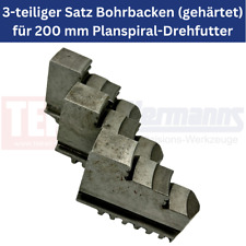 3-teiliger Satz Drehbacken gehärtet für 200 mm Planspiral-Drehfutter