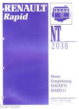 RENAULT RAPID BENZINEINSPRITZUNG MAGNETI-MARELLI WERKSTATTHANDBUCH