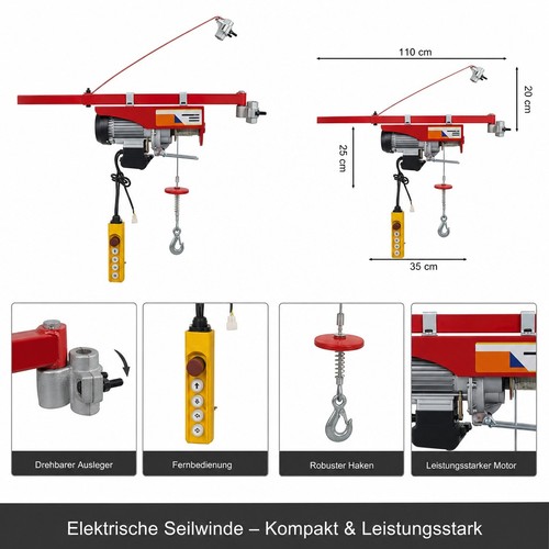 Elektrische seilwinde 200kg - elektrische,