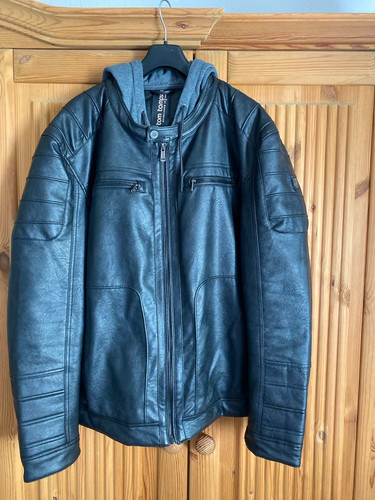 Bikerjacke lederoptik mit - bikerjacke,