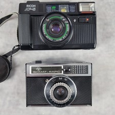 2 alte Analogkameras Ricah AF-5 + Agfa Isomat-Rapid beide defekt an Bastler