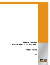 Case MB4/94 Unimog Parts