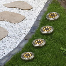 4 x LED Solar Bodenleuchte