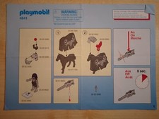 Playmobil Bauanleitung 4841 Drachenreiter , A5 , 4 Seiten