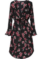 Vokuhila-Bluse mit Volants Gr