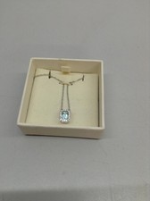Swarovski - Una Halskette- Oktagon-Schliff, Blau, Rhodiniert - Neu !!!