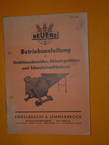 Neuero betriebsanleitung