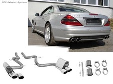  Duplex Racing-Komplettanlage ab Kat. Mercedes SL R230 SL55 AMG 2x115x85mm