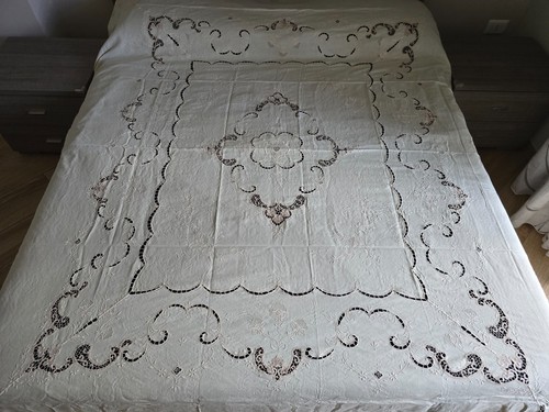 Tagesdecke aus reinem leinen - aus,