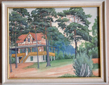 Aquarell Original Bild ALT signiert Landschaft 1922