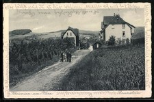 Kreiensen am Harz, Brunstein mit Landstrasse, Ansichtskarte 1928 