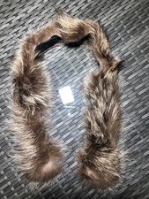 Echtfell Streifen Kragen