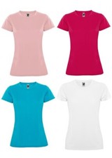 Roly Damen Funktionsshirt Gym Fitness Sport T-Shirt Tee Top Oberteil Kurzarm S M