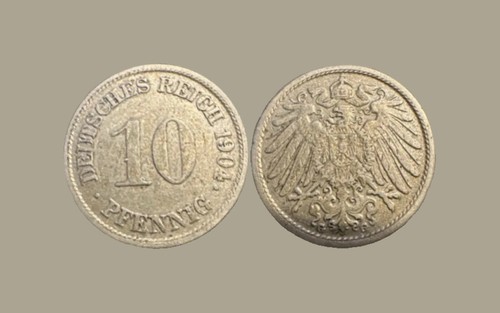 Pfennig 1904 deutsches - 10, g