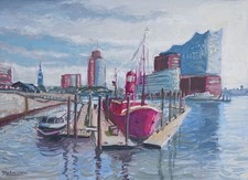 Hamburger hafen 20x30 - hamburger, hafen,20x30
