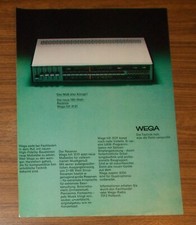 Seltene Werbung vintage WEGA
