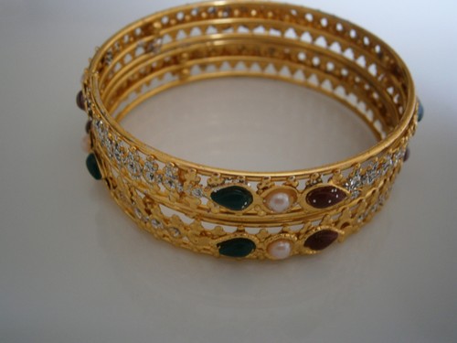 Armreifen bangles goldfarben - armreifen,