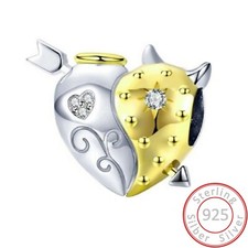 Charms Anhänger Herz Engel