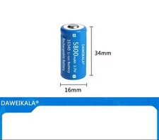 1x 3,7V 16340 5800 mAh