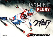 Original Autogramm Jasmine Flury Ski Alpin /// Autograph signiert signed  348848