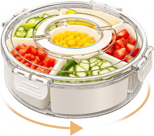 Geteiltes snackbox mit - geteiltes,