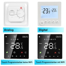 16A Thermostat LCD Digital Raumthermostat Fußbodenheizung Wasser Boiler Heizung