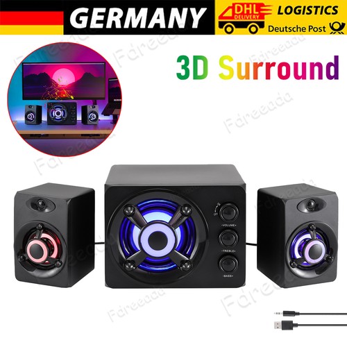 Lautsprecher mit subwoofer - pc-lautsprecher,