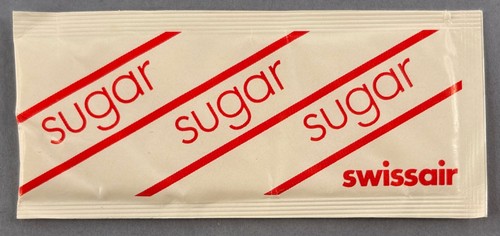 Swissair airline zuckerpaket - airline,