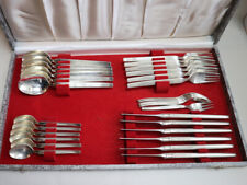 Silber-Besteck Hepp, 30 Teile / 6 Personen, 90er Silber im Kasten