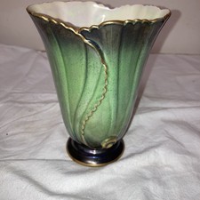 Carlton ware vert royale vase - ware,