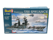 Revell Uss Spruance Zerstörer Schiff Modellbausatz 1:700 Unbenutzt Vintage