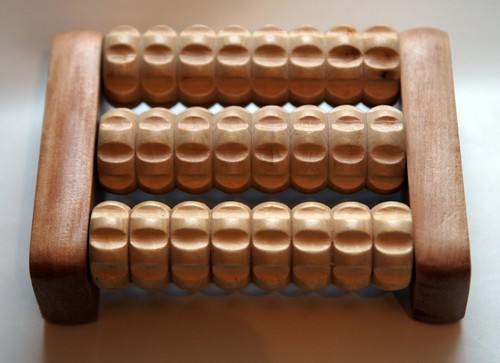 Fußmassageroller holz fuß - fußmassageroller,,