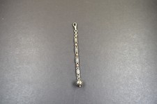 Uhrenkette, Chattleine aus Tula Niello Silber Kugelabhängung. Reiner Jugendstil