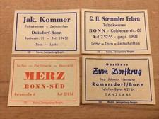 4x alte Zündholz-Etiketten