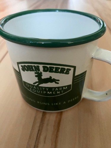 John deere emaille tasse - john,