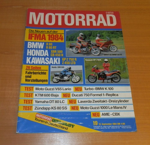 Motorrad bmw r 80 - 19/84,,